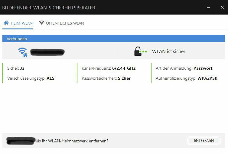 Bitdefender WLAN Sicherheit
